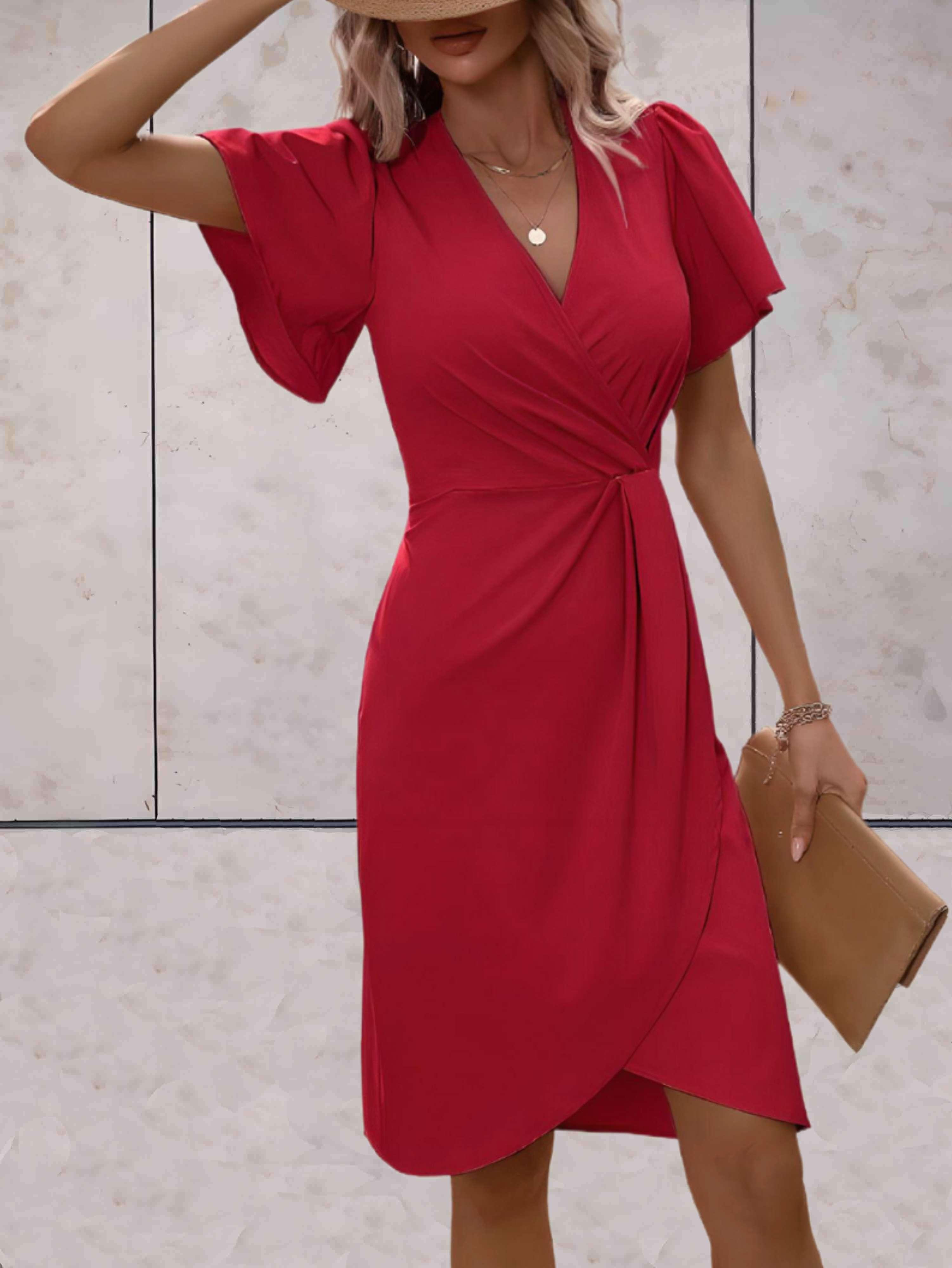 Jasmine | Elegant Wrap Dress with V-Neckline