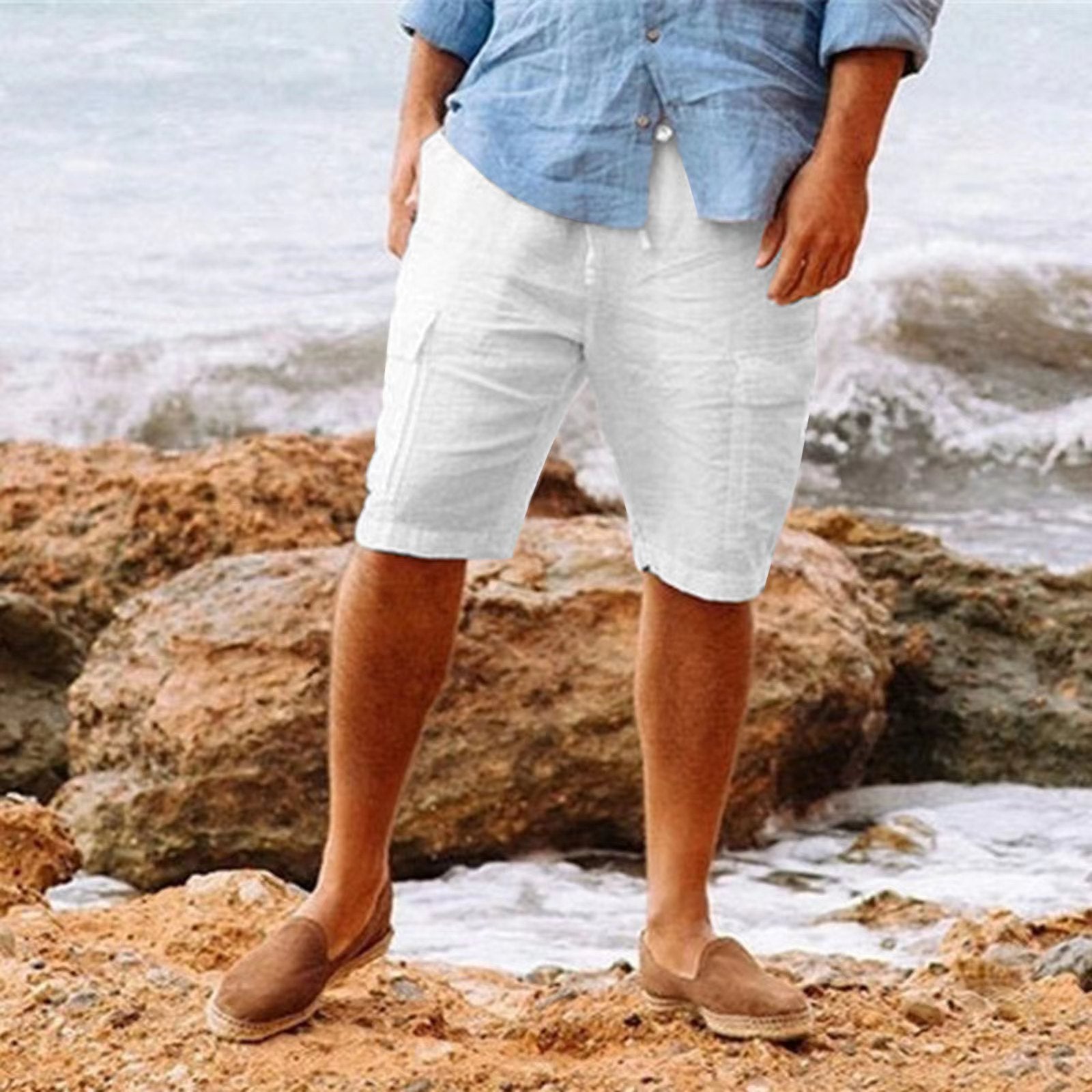 Liam | Men's Linen Shorts in Casual Summer Style