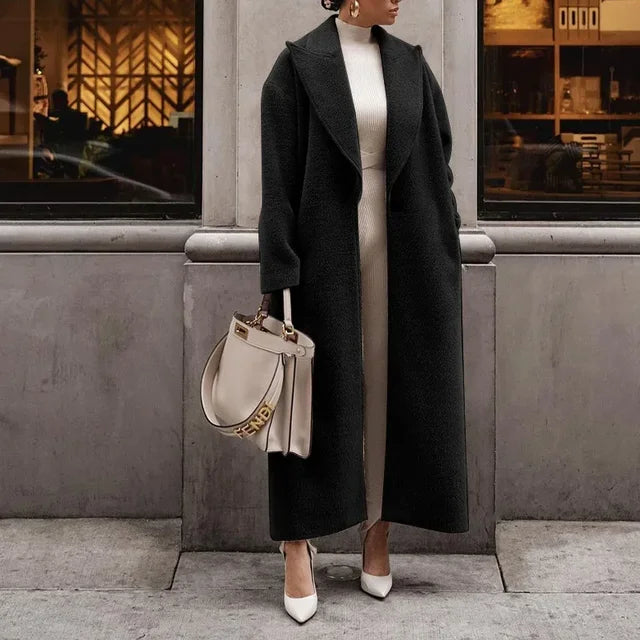 Women's Warm Winter Trench Coat | Long