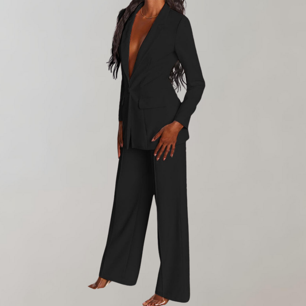 Chic Blazer and Trousers Combo