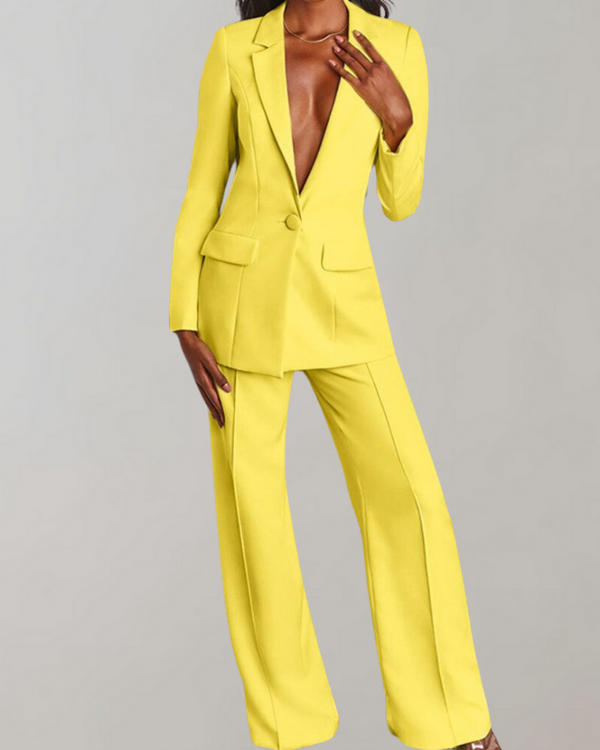 Chic Blazer and Trousers Combo