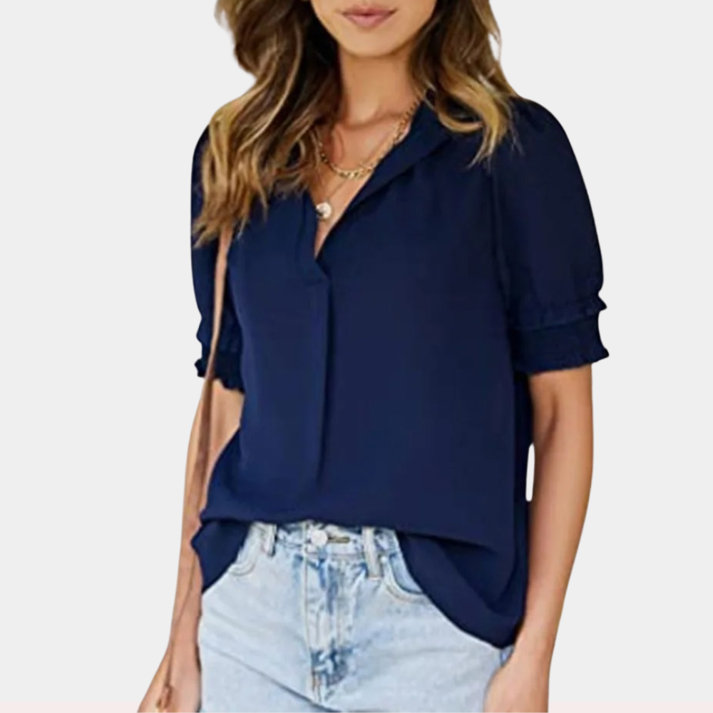 DAISY | Basic v-neck blouse