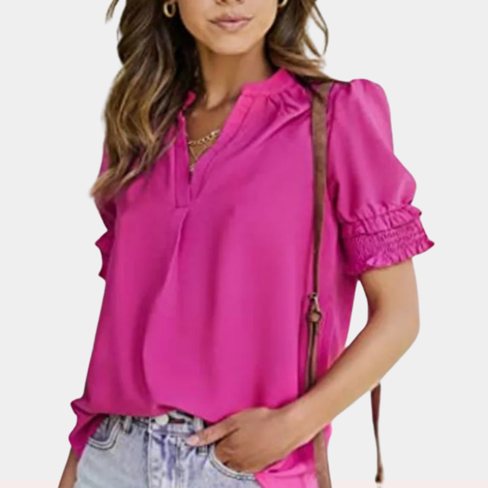 DAISY | Basic v-neck blouse