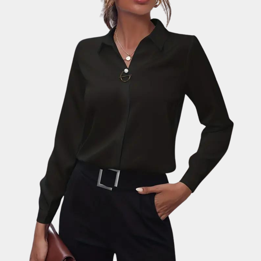 ENYA | Refined solid color blouse