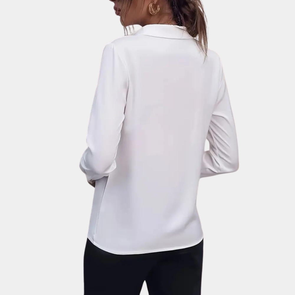 ENYA | Refined solid color blouse