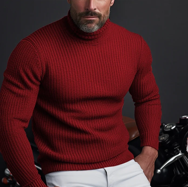 Lukas | Classic Cotton Turtleneck Pullover