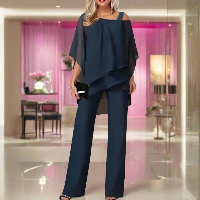 Luna | Luxury Chiffon Evening Set