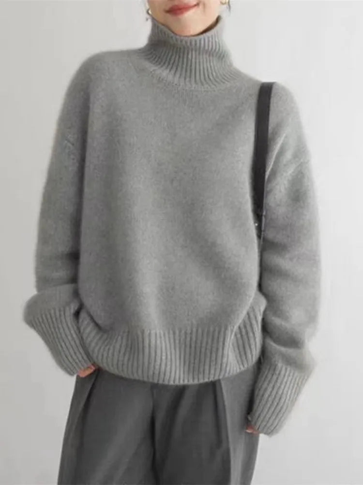 Women's Premium Turtleneck Sweater