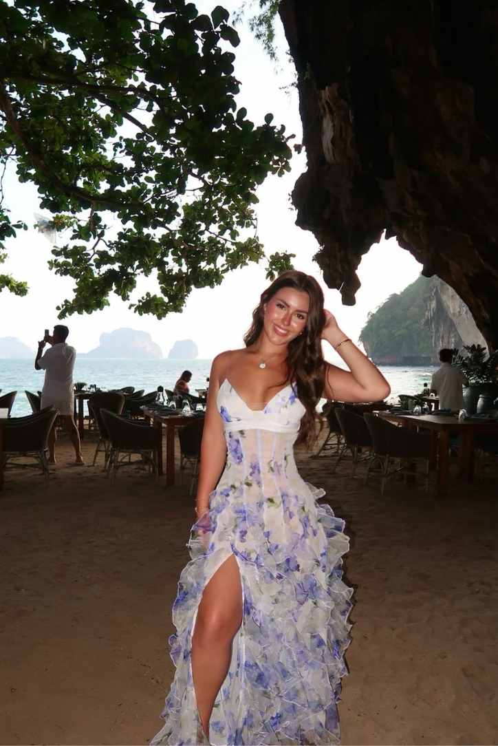 Leah | Elegant Floral Maxi Dress for Women