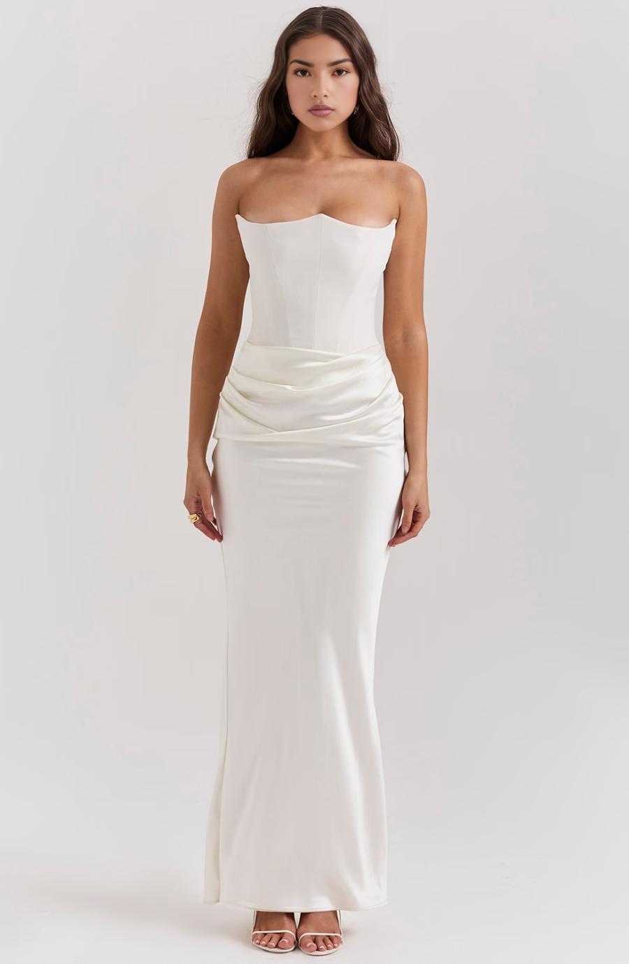 Aria | Strapless Maxi Dress for Wedding Guest