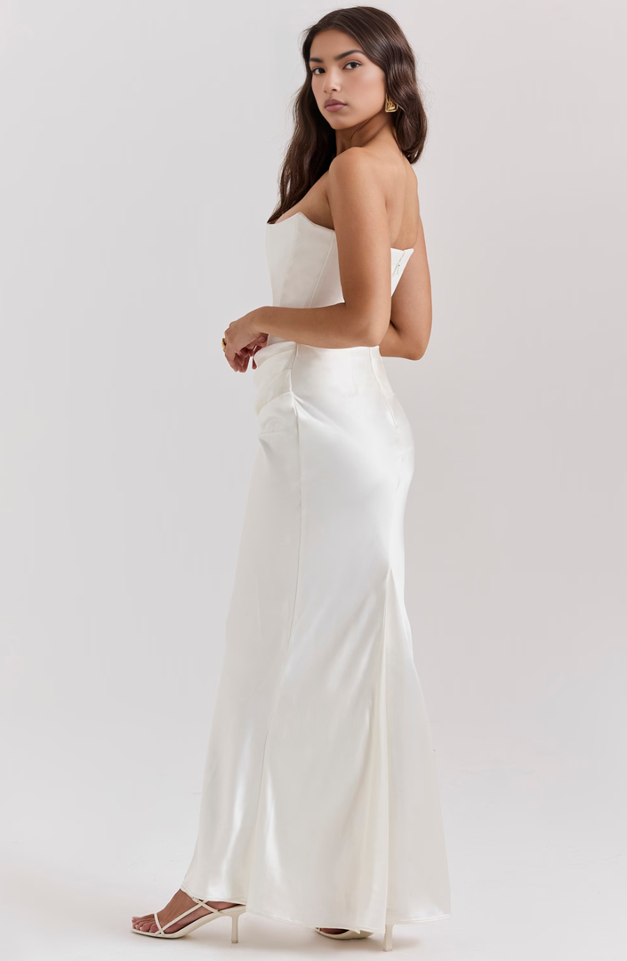 Aria | Strapless Maxi Dress for Wedding Guest