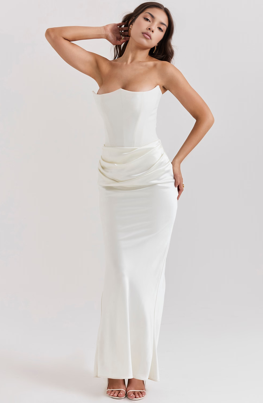 Aria | Strapless Maxi Dress for Wedding Guest