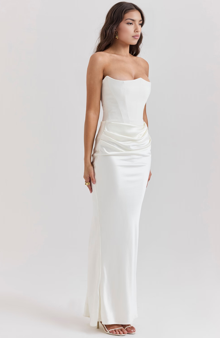 Aria | Strapless Maxi Dress for Wedding Guest