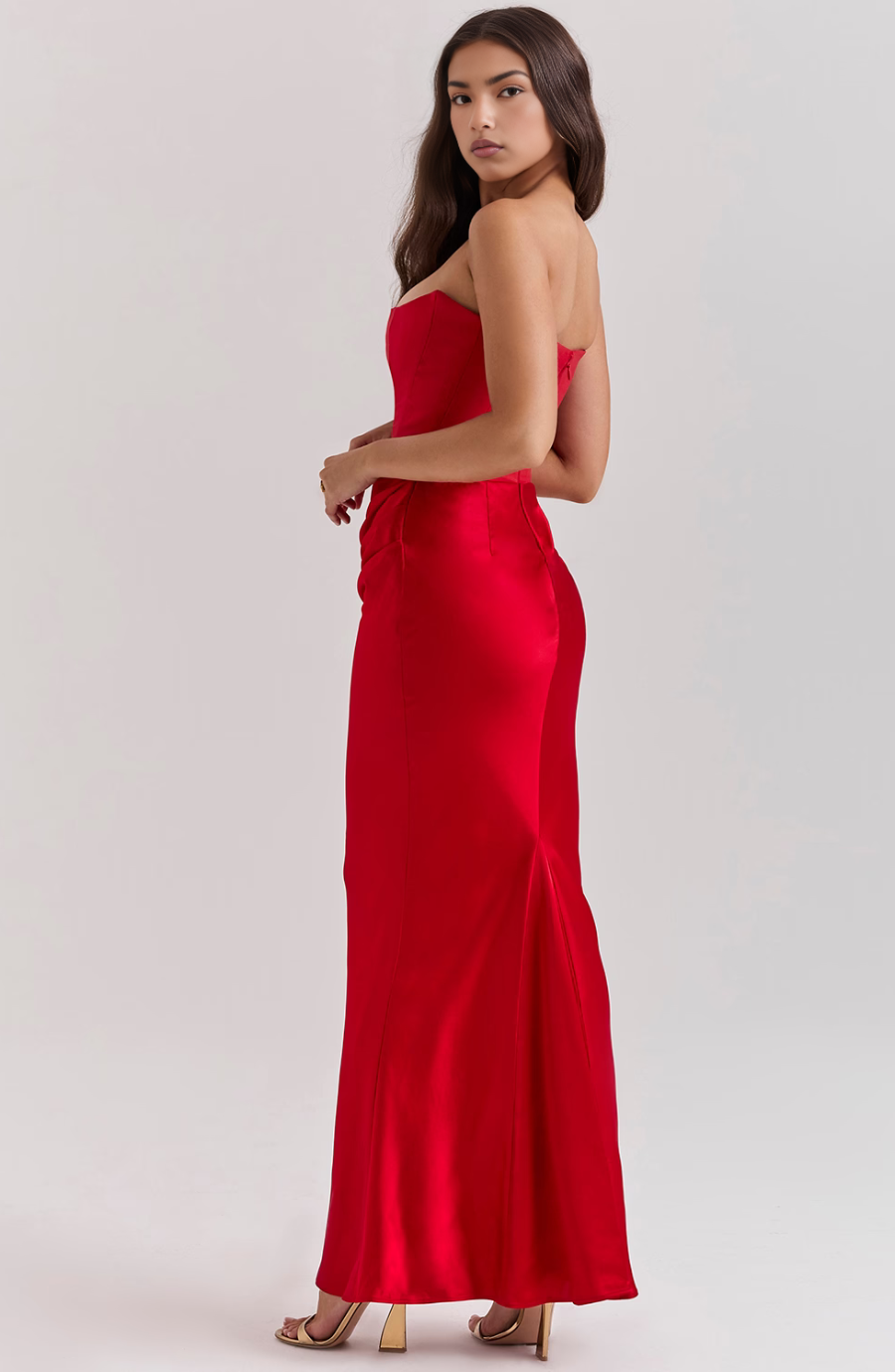 Aria | Strapless Maxi Dress for Wedding Guest