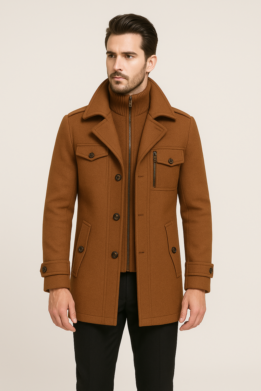 Felix | Elegant Men’s Wool Coat