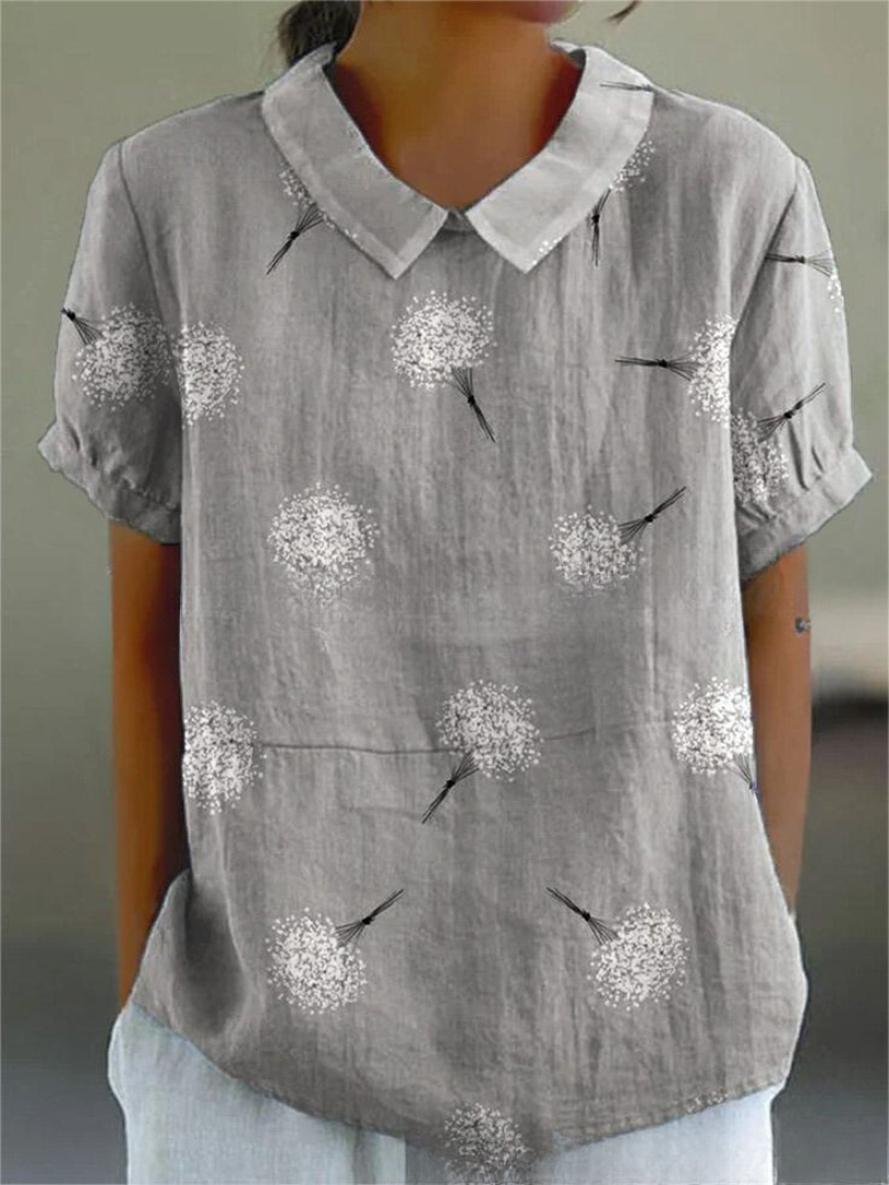 Poppy | Women's Vintage Floral Blouse for Casual Wear