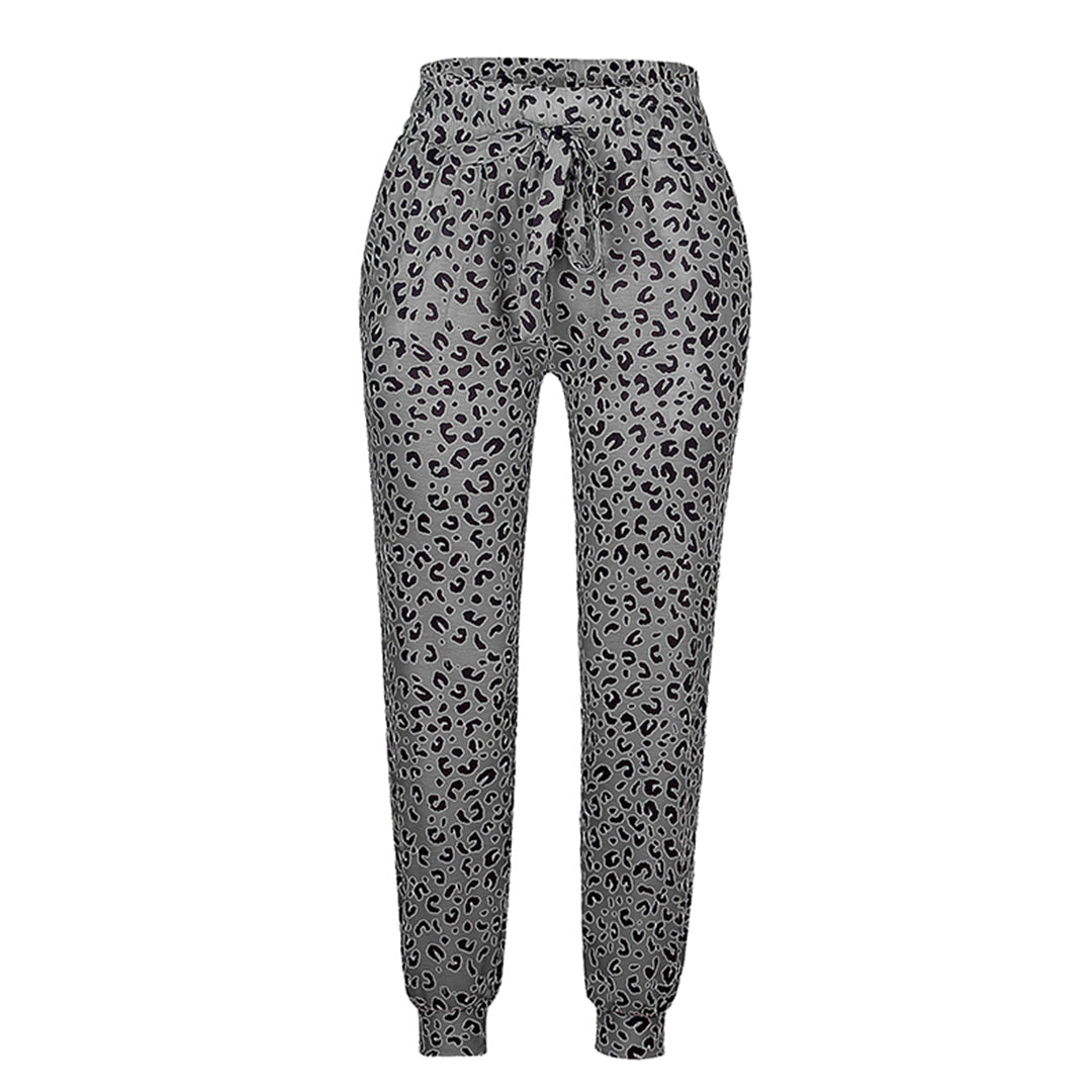 Wild Leopard Print Trousers