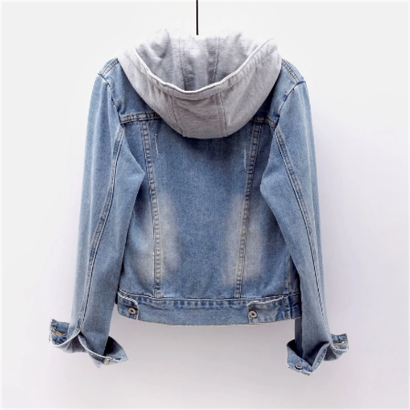 Mila | Detachable Hood Denim Jacket