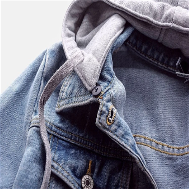 Mila | Detachable Hood Denim Jacket