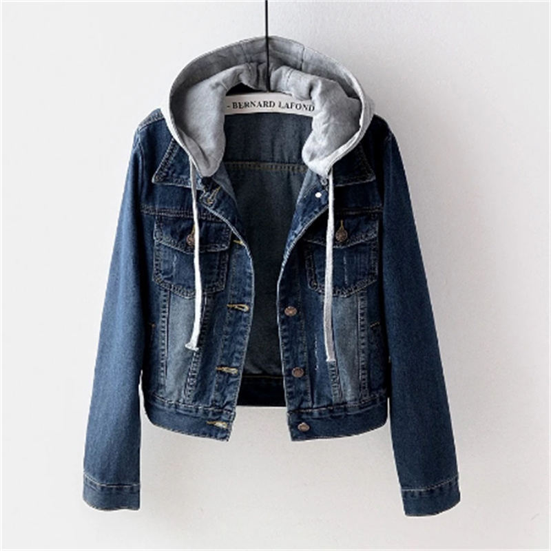 Mila | Detachable Hood Denim Jacket