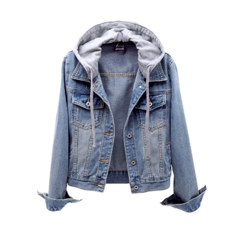 Mila | Detachable Hood Denim Jacket