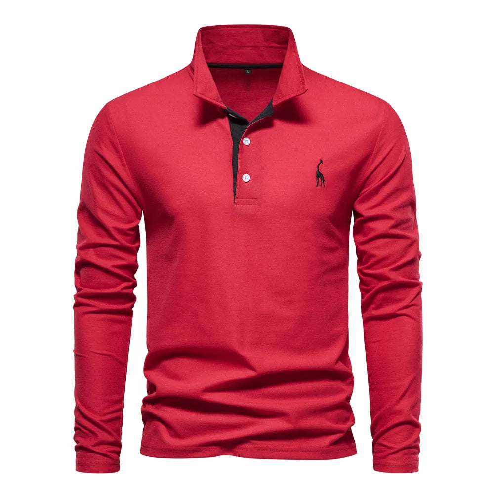 Men's Long Sleeve Polo Sweater