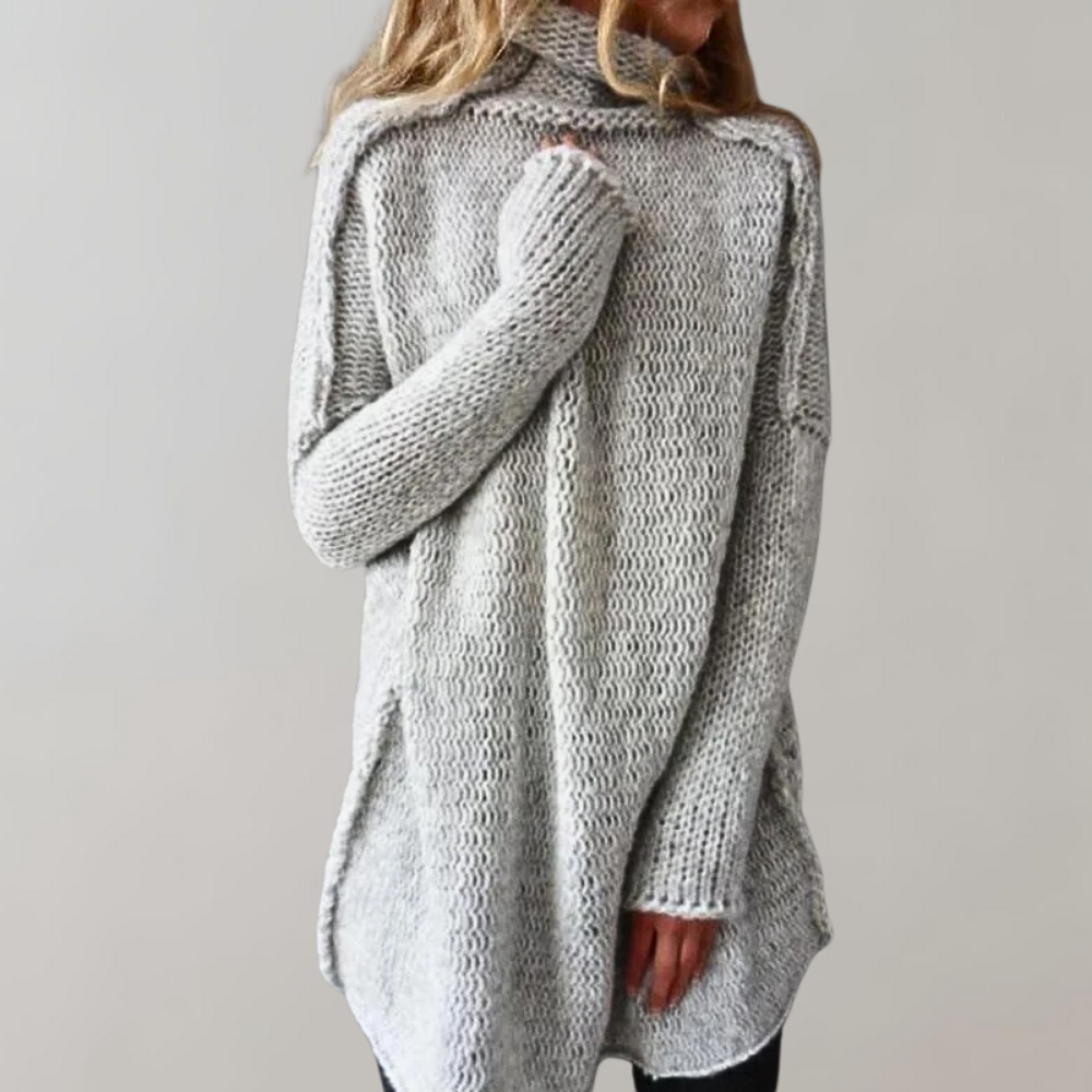 Emily | Longline Casual Turtleneck Knit