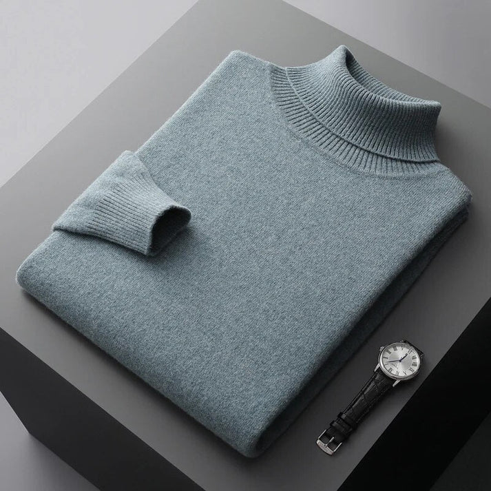 Men's Premium Cashmere Turtleneck Sweater