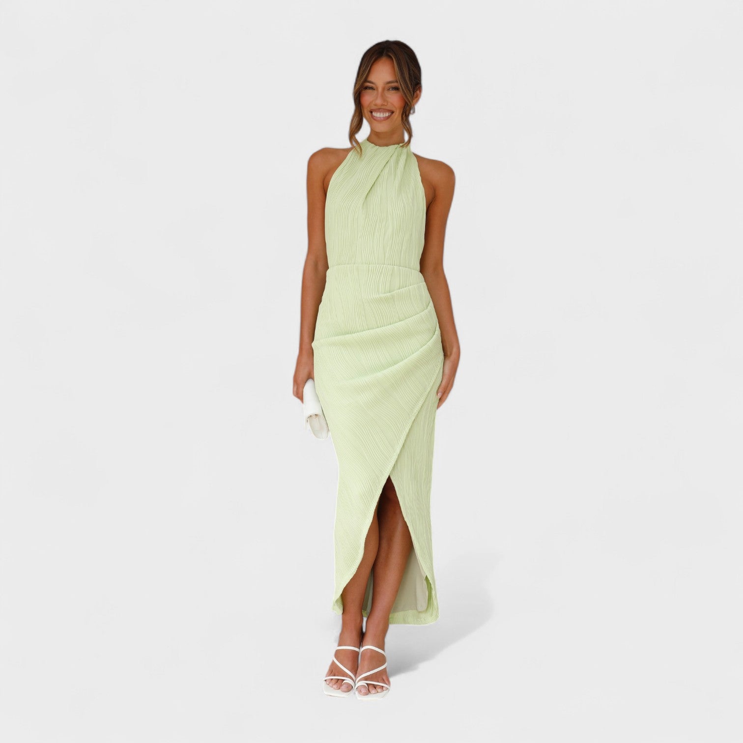 Elegant Pleated Cocktail Dress for Events