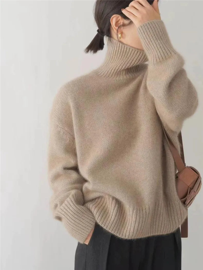 Women's Premium Turtleneck Sweater