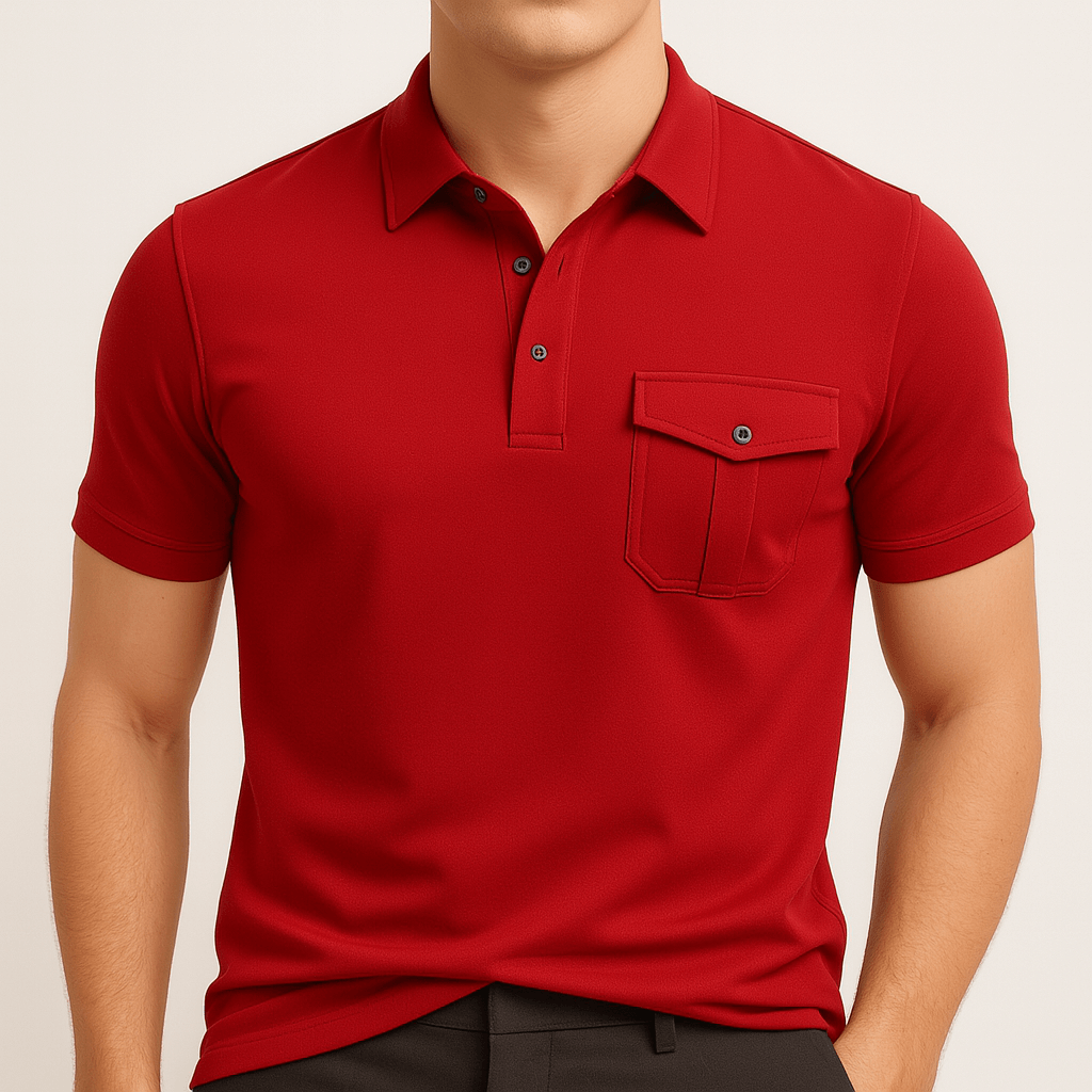 Slim Fit Texture Polo Shirt