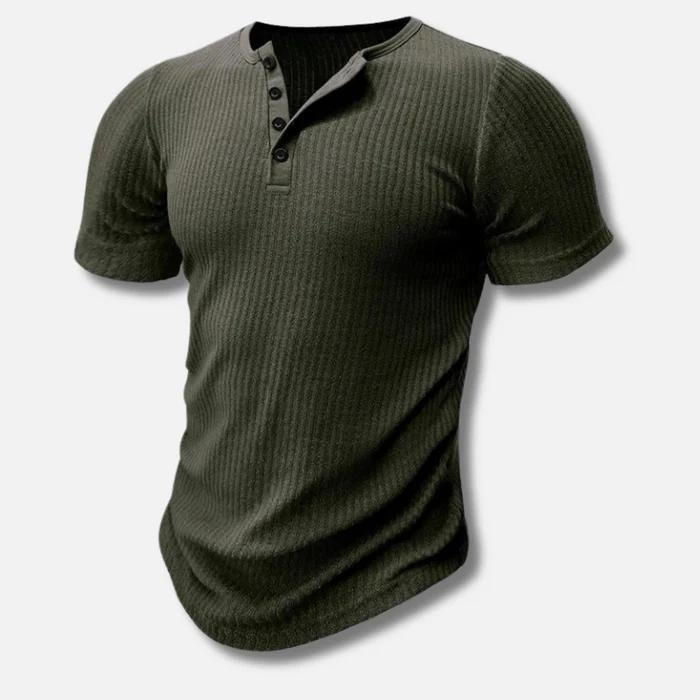 Calvin - Muscle Fit Henley T-shirt for Men