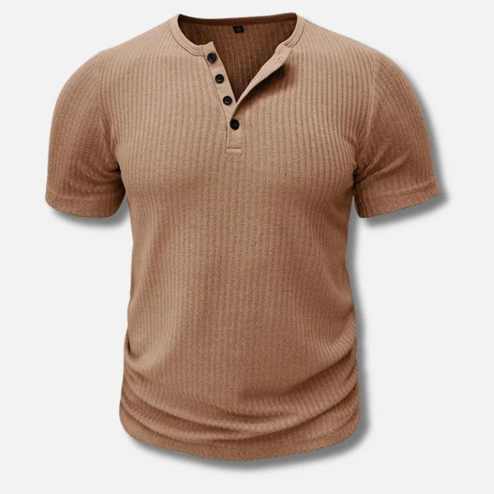 Calvin - Muscle Fit Henley T-shirt for Men