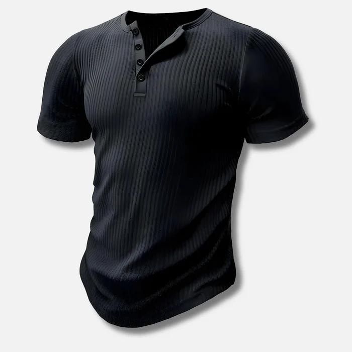 Calvin - Muscle Fit Henley T-shirt for Men
