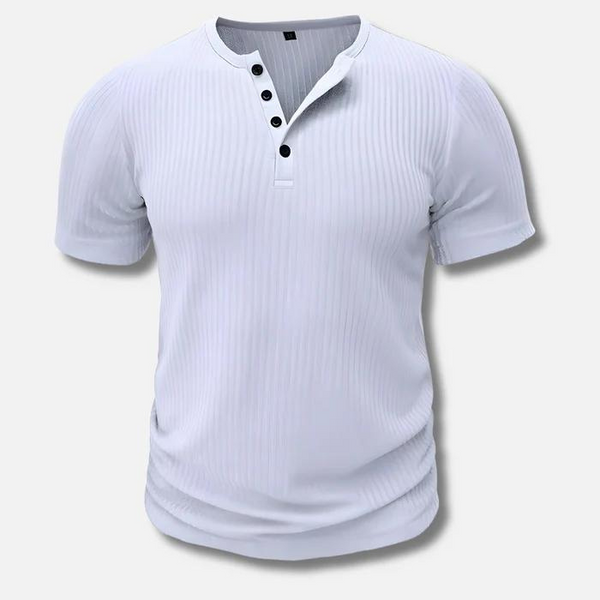 Calvin - Muscle Fit Henley T-shirt for Men