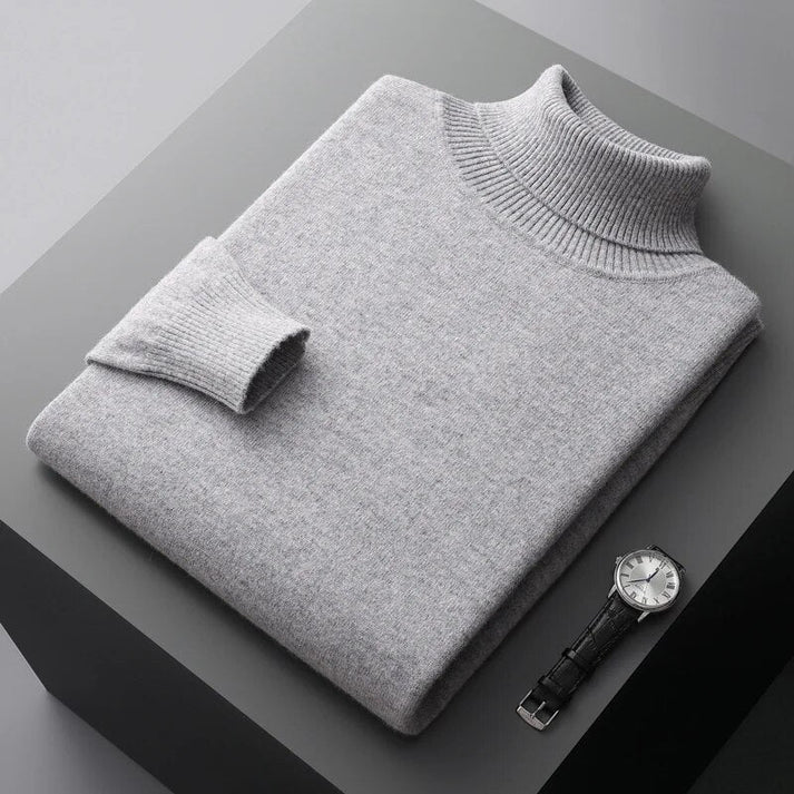 Men's Premium Cashmere Turtleneck Sweater