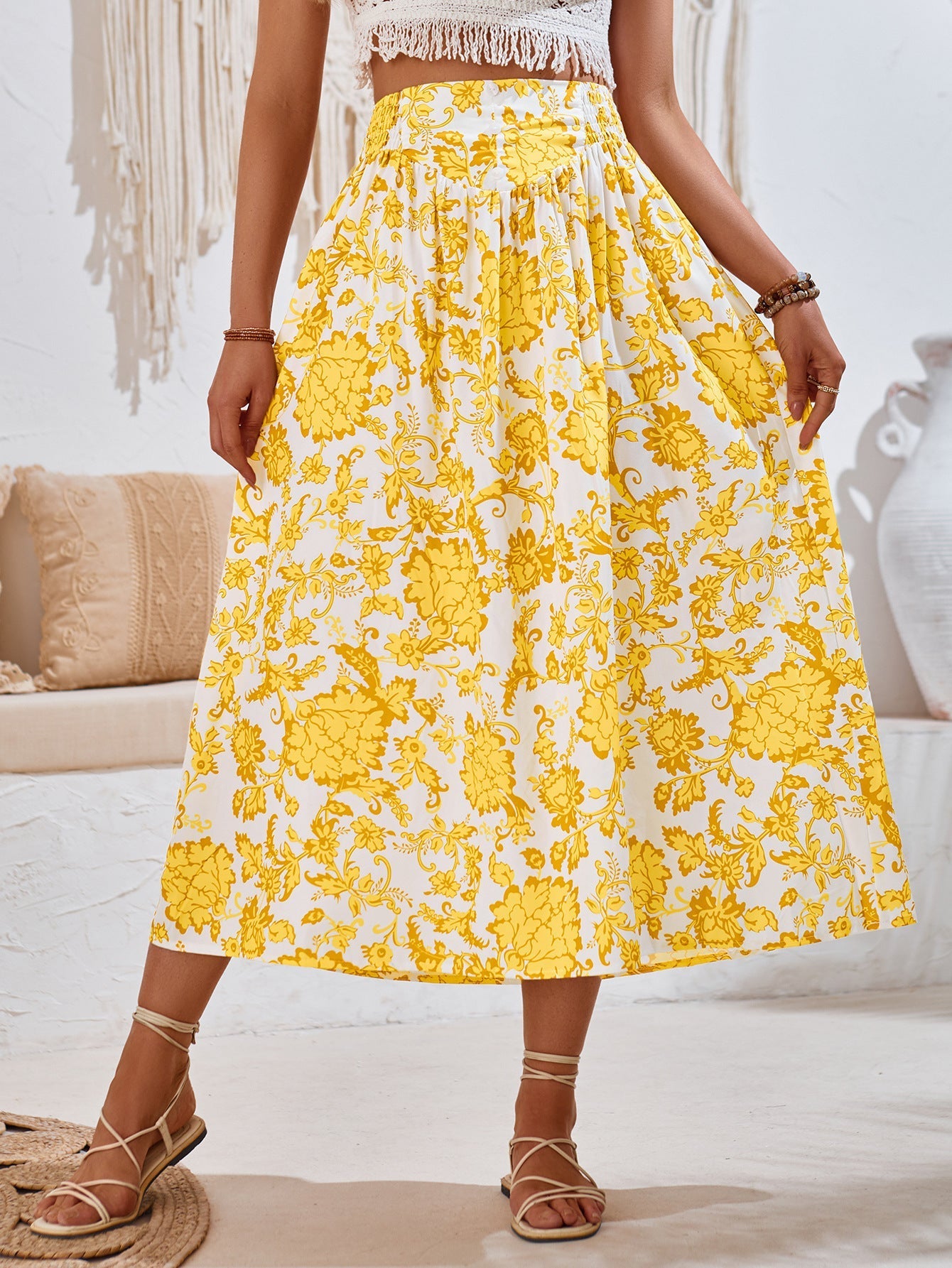 AMALIA - Floral Pattern Long Skirt Collection