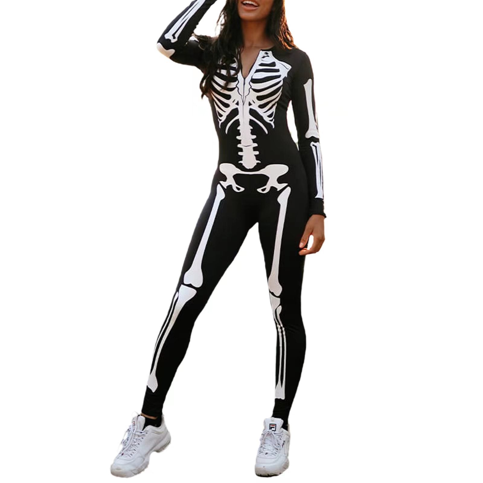 Skeleton Print Halloween Costume