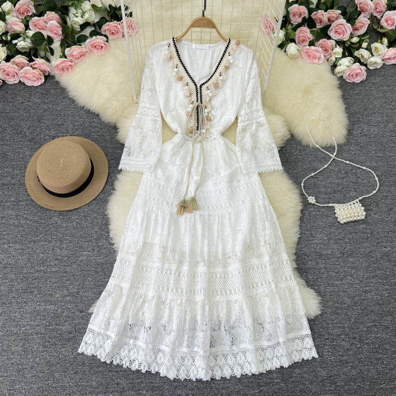 Emma | Bohemian Lace Dress with Elegant Design