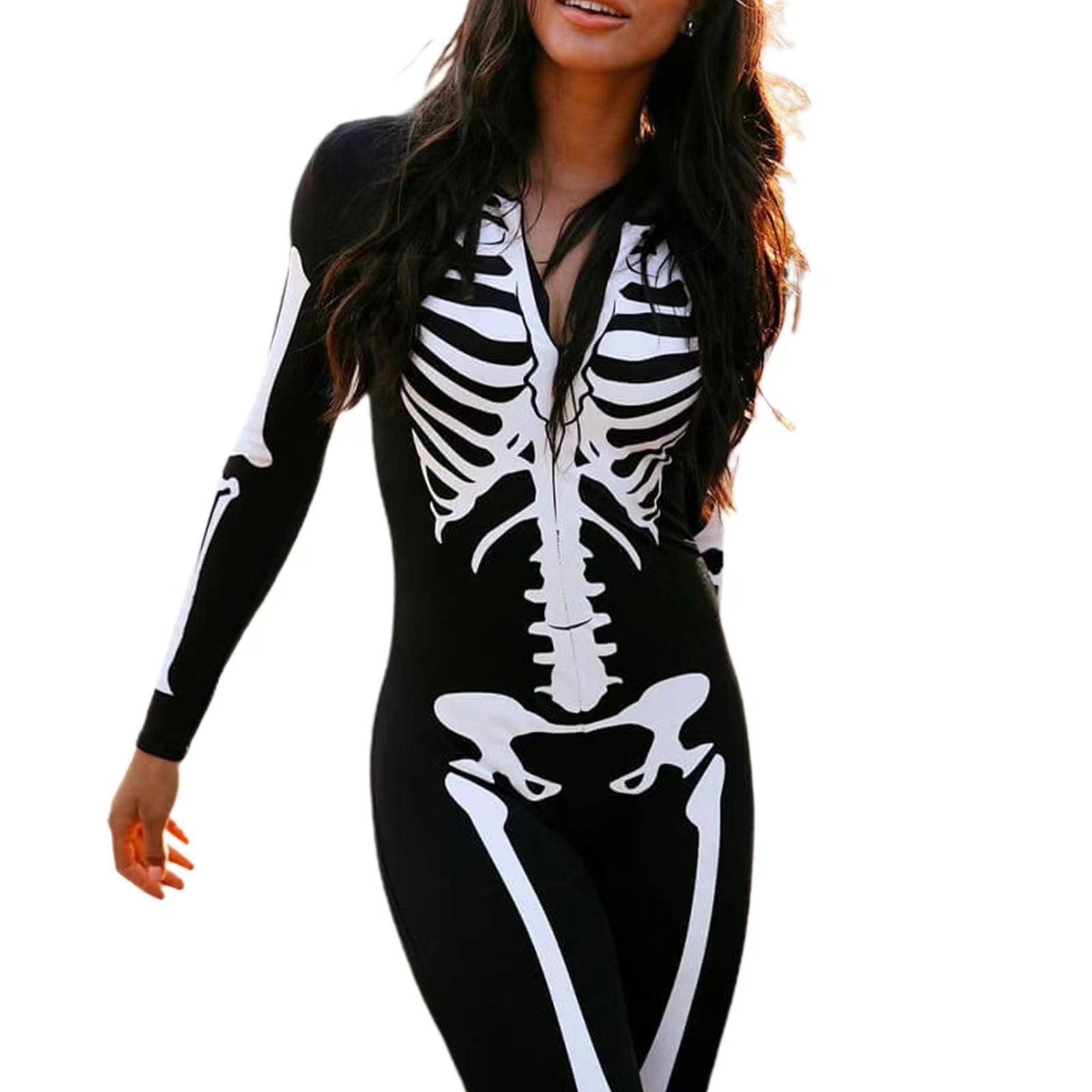 Skeleton Print Halloween Costume