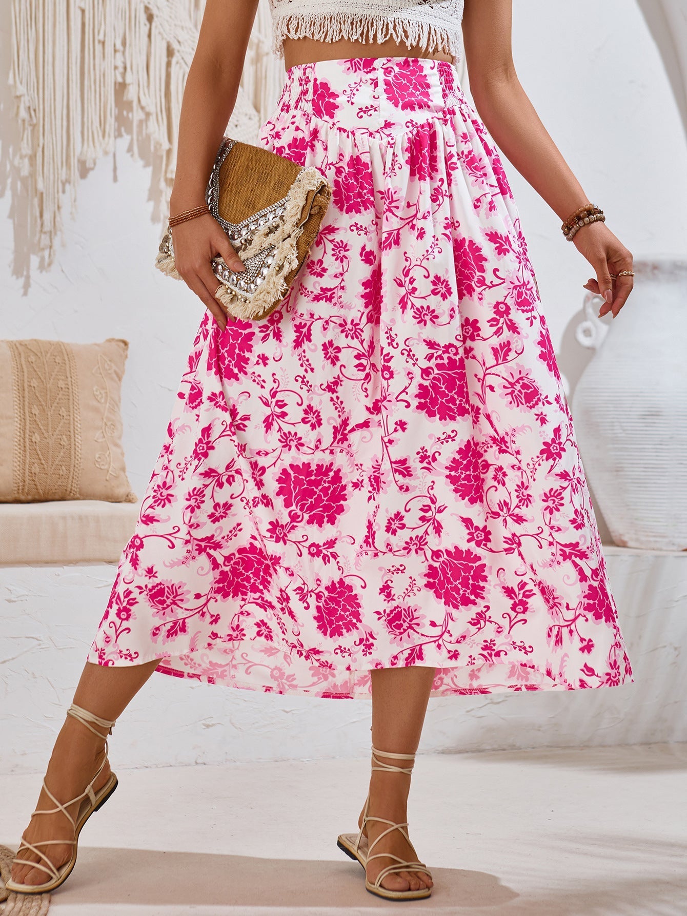 AMALIA - Floral Pattern Long Skirt Collection