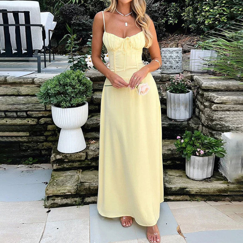 Clara | Elegant Women's A-Line Dress with Knot Detail