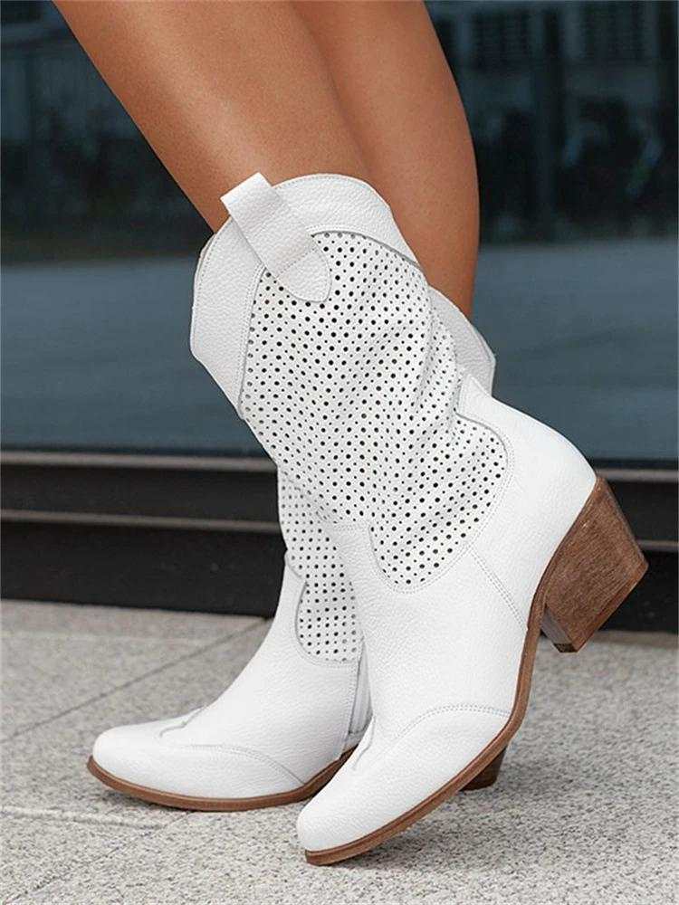 Zara | Breathable Classic Cowboy Boots for Women