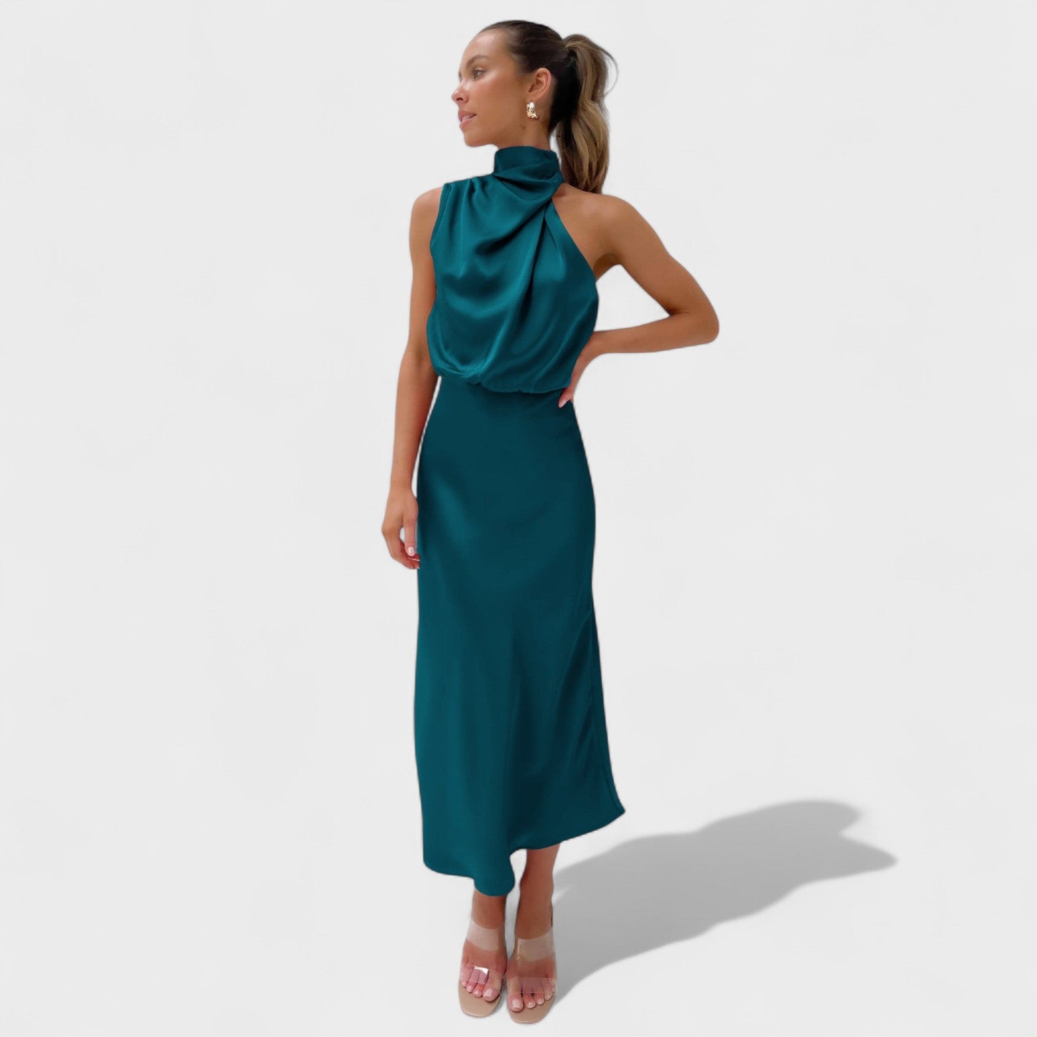 Cocktail Dress in Satin for Special Occasions