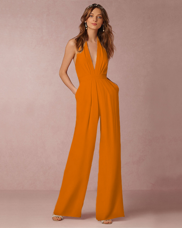 Isla | Elegant Women's Sleeveless Wide-Leg Jumpsuit