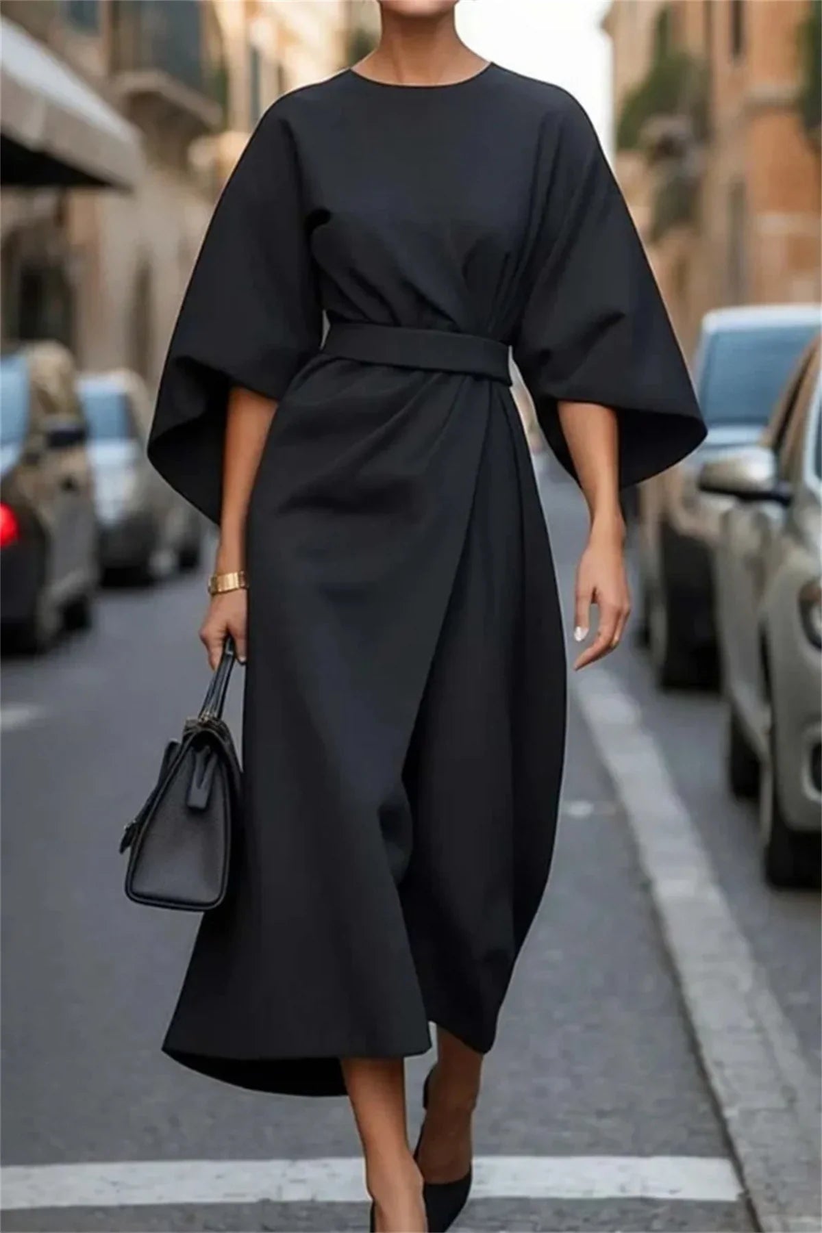 Ava | Elegant Women's A-Line Midi Dress