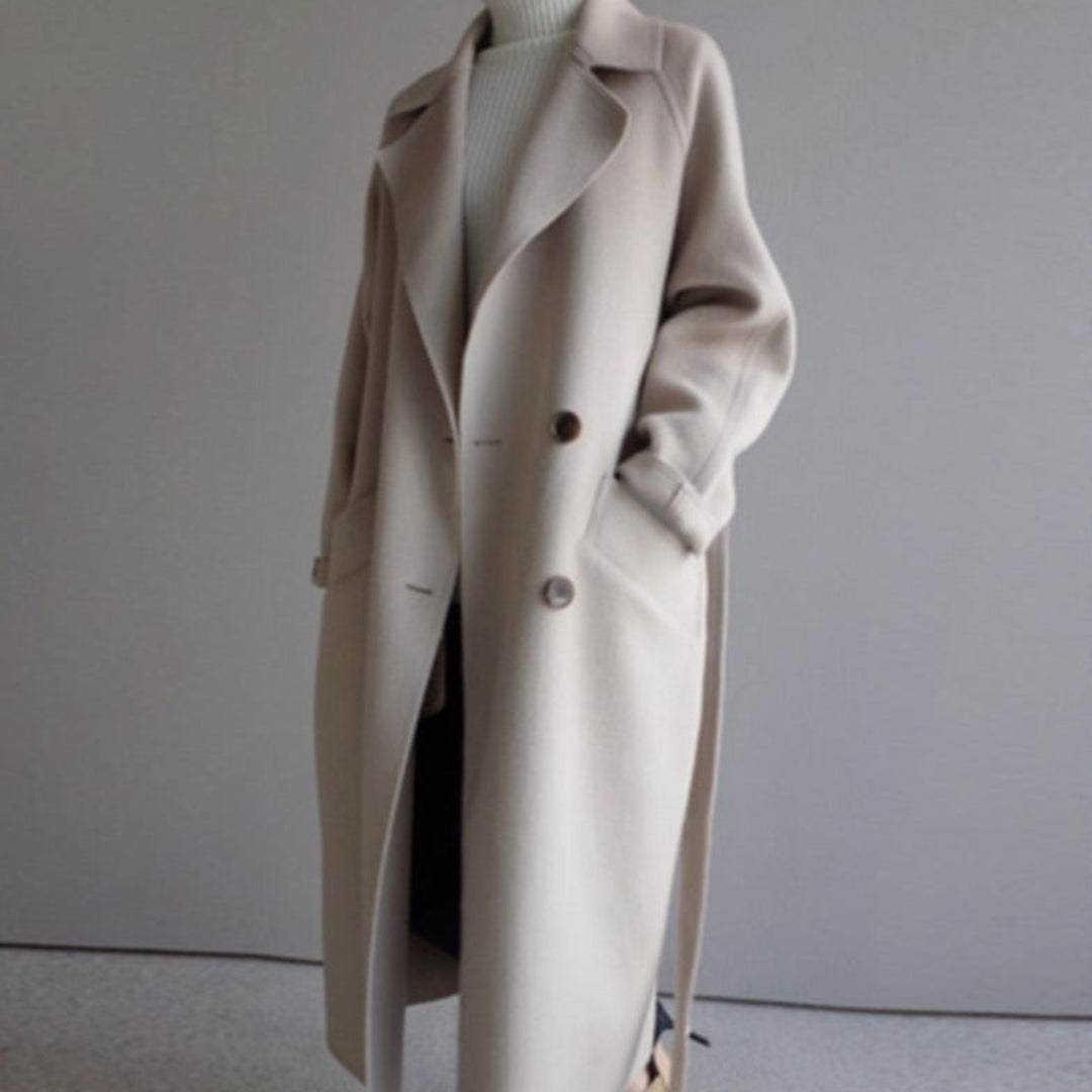 Women's Warm Trench Coat | Long Sleeve