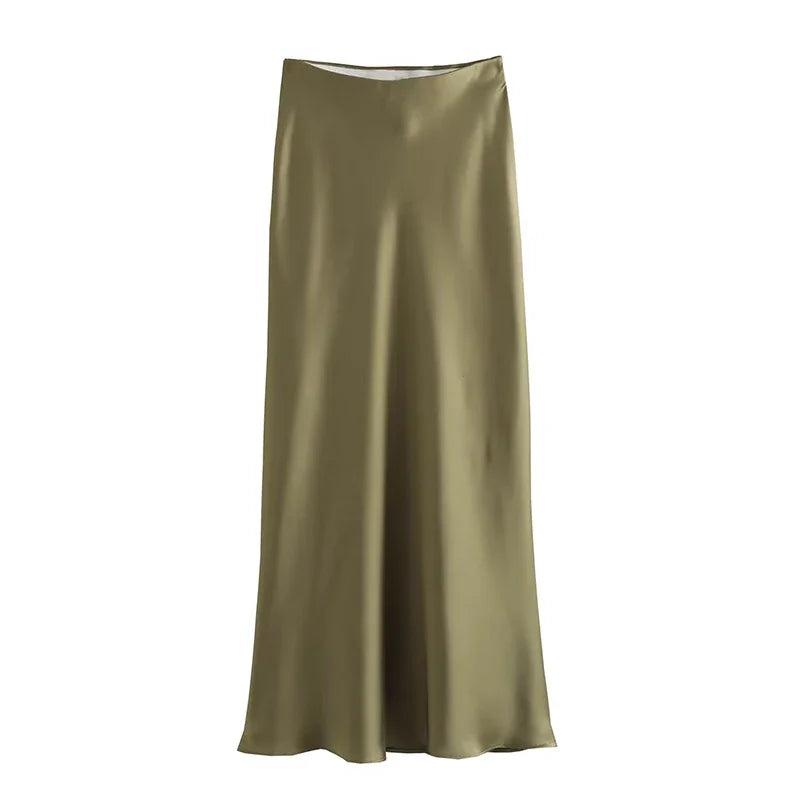 ADDISON | Stretchy High Waist Maxi Skirt