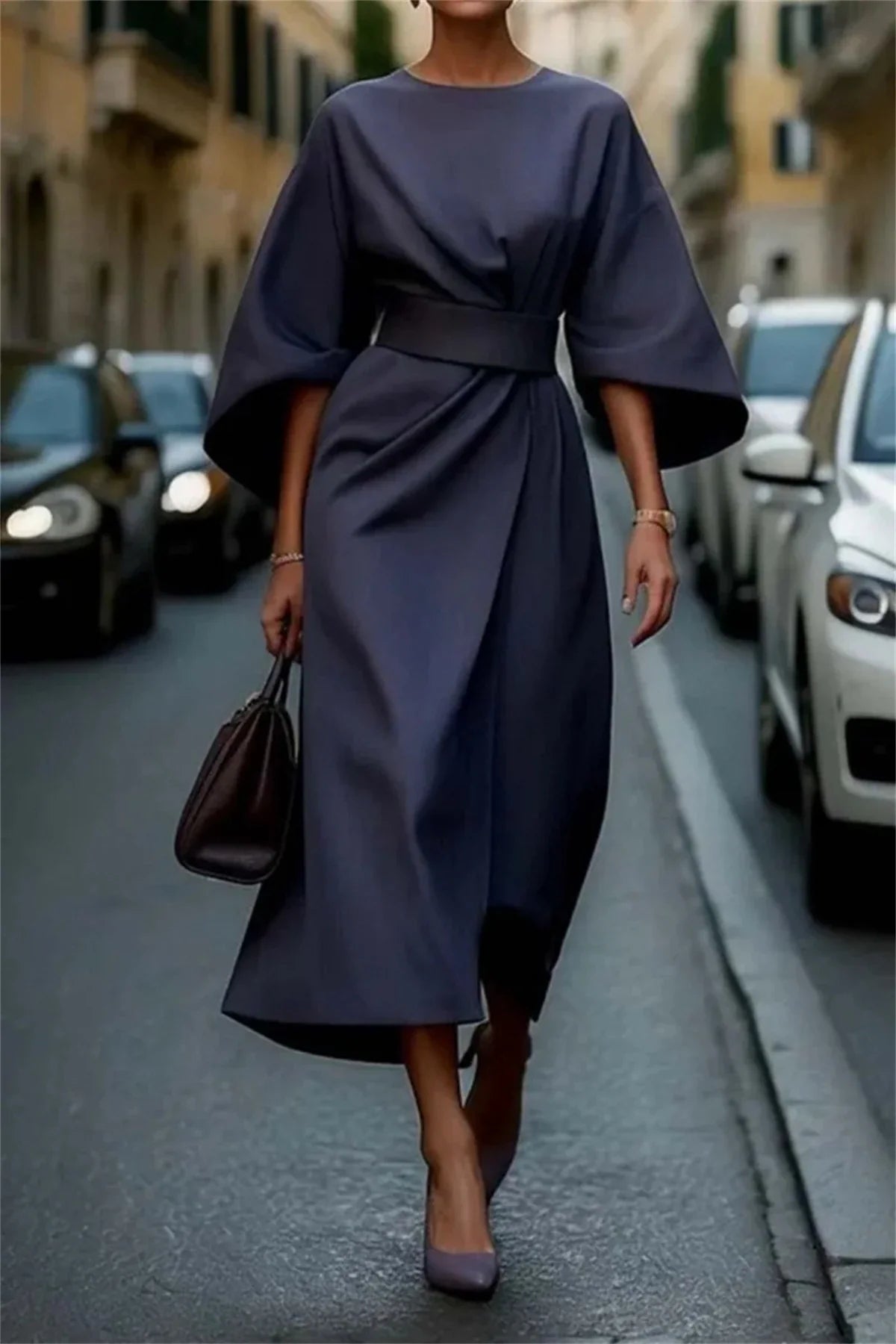 Ava | Elegant Women's A-Line Midi Dress