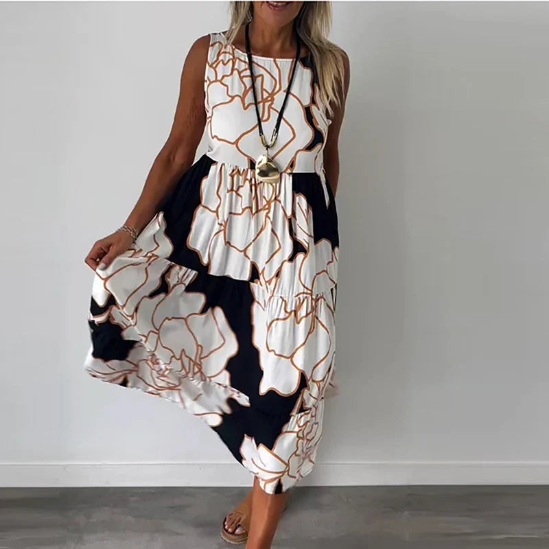 Charlotte | Long Sleeveless Dress for Elegant Occasions